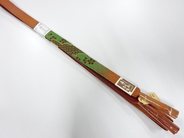 JAPANESE KIMONO / UNUSED KOREI HAND-TIED OBIJIME